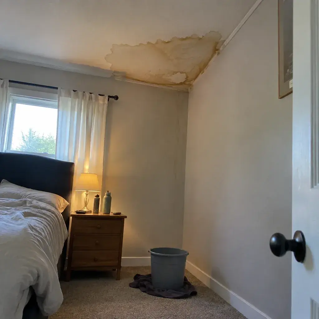 Roof leak warning signs in the United States